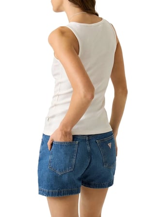 Beyaz Kadın Pamuklu T-Shirt W6GPZ2KA0H1-G046