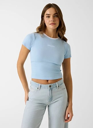 Mavi Kadın Modal Karışımlı T-Shirt W6GPA9KF641-G7K2