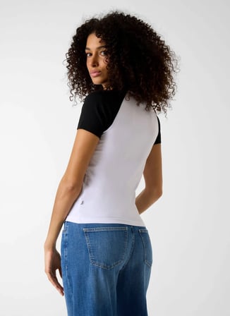 Guess Jeans Beyaz Kadın T-Shirt W6GIB0J1314-G011
