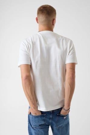 GJ REG FIT JACQUARD STRIPE TEE