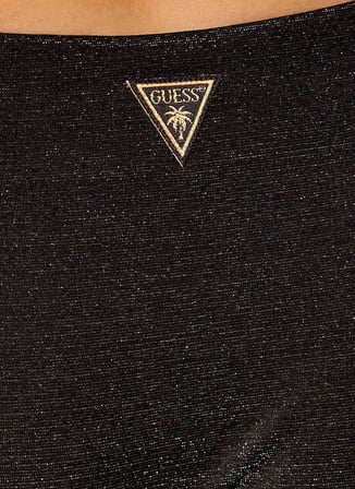 Guess Siyah Kadın Simli Bikini Alt E6GO12KC632-A13I
