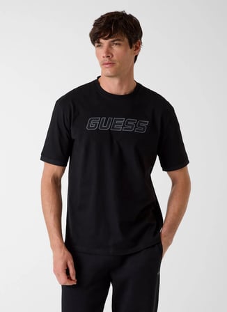 Guess Siyah Erkek T-Shirt Z6GI01K2835-JBLK Siyah T-shirt