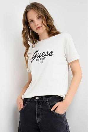 Andrea Cn Ss T-Shırt Athleisure Kadın T-shirt V6GI16K2983-G056 Beyaz