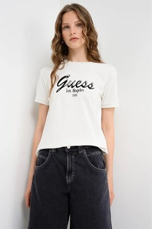 Andrea Cn Ss T-Shırt Athleisure Kadın T-shirt V6GI16K2983-G056 Beyaz