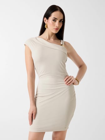 Guess Brigitte Mini Kadın Krem Elbise W6GK23K3017-A115