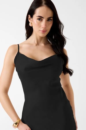 Guess Akilina Kadın Siyah Elbise W6GK94W2266-JBLK