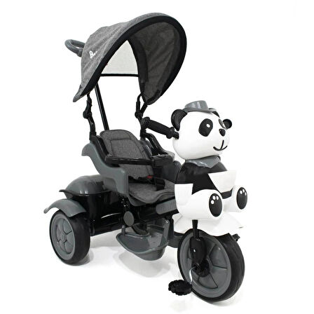Babyhope Little Panda Kontrollü Bisiklet Gri