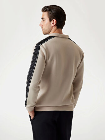 Guess Mickey Erkek Bej Aktif Sweatshirt Z2YQ10KB3P2-G1CA