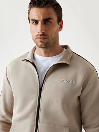 Guess Mickey Erkek Bej Aktif Sweatshirt Z2YQ10KB3P2-G1CA