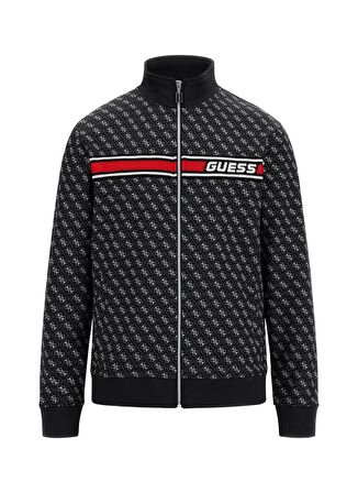 Guess Zip Ceket, XL, Siyah