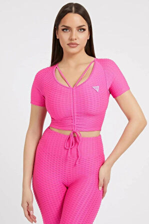 Guess Delma Aktif Kadın Top Bluz V3GP09KBOA2