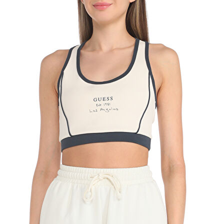 KADIN SIGNATURE ACTIVE TOP BRAS CROP-KREM | L