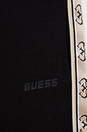 Guess Çocuk Siyah 4G Logo Şeritli Eşofman Altı