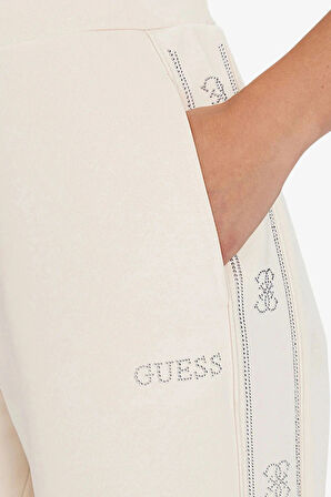 Guess Octavia Kadın Beyaz Aktif Palazzo Fit Eşofman Altı V5BB12KCX22-G1H6