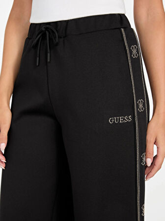 Guess Octavia Kadın Siyah Aktif Palazzo Fit Eşofman Altı V5BB12KCX22-JBLK