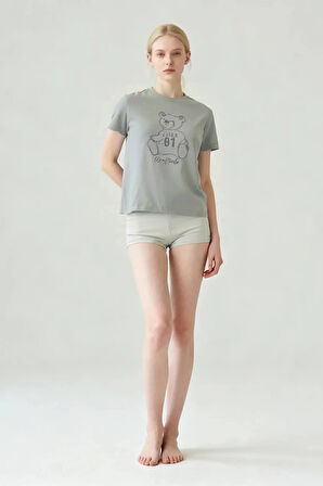 Guess Unique Kadın Çok Renkli Aktif Regular Fit T-Shirt V5BI16K8FQ4-A92C