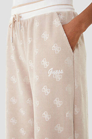 Guess Paulina Kadın Bej Aktif Loose Fit Eşofman Altı V5BB00K1902-COCB