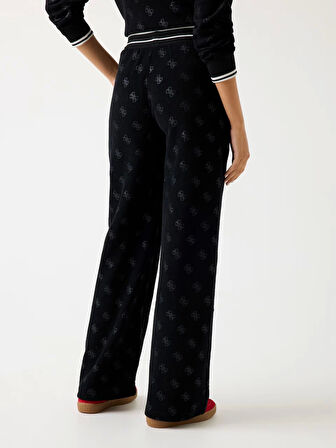 Guess Paulina Kadın Siyah Aktif Loose Fit Eşofman Altı V5BB00K1902-JBLK