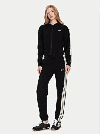 Guess Muriel Kadın Siyah Aktif Yün Karışımlı Sweatshirt V5BQ17KCX52-JBLK