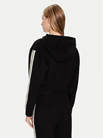 Guess Muriel Kadın Siyah Aktif Yün Karışımlı Sweatshirt V5BQ17KCX52-JBLK