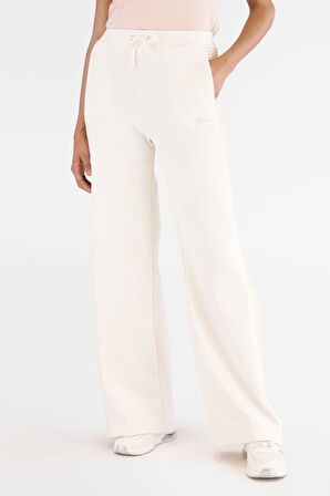 Kadın Dora Aktif Palazzo Fit Eşofman Altı - Beyaz | S