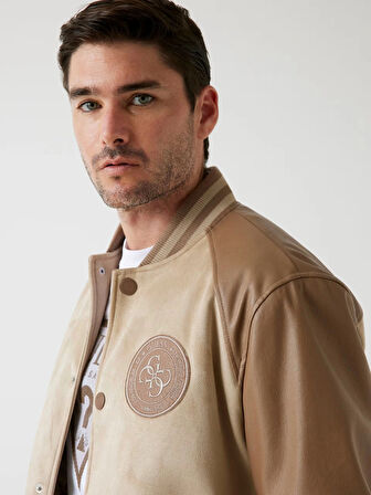 Guess Varsity Erkek Çok Renkli Bomber Ceket M5BL2BK1062-FN47