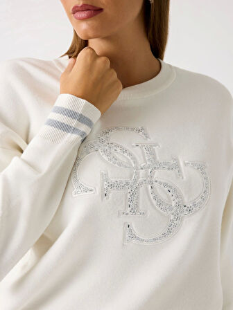 Guess Sylvie Kadın Beyaz Triko W5BR42Z26I2-G012