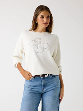 Guess Sylvie Kadın Beyaz Triko W5BR42Z26I2-G012