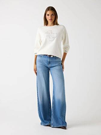 Guess Sylvie Kadın Beyaz Triko W5BR42Z26I2-G012