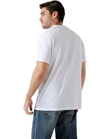 Guess Triangle Erkek Beyaz Regular Fit T-Shirt M5BI04I3Z14-G011