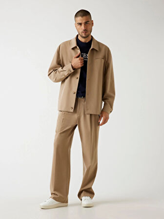 Guess Embroidery Erkek Lacivert Regular Fit T-Shirt M5BI09K8FQ4-G7V2