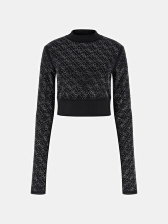 Guess Mock Kadın Siyah Top W5BP48K7182-JBLK