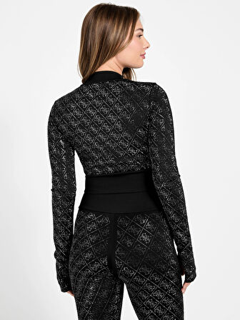 Guess Mock Kadın Siyah Top W5BP48K7182-JBLK