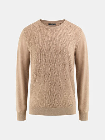 Guess Jamaar Erkek Bej Yün Karışımlı Triko M5BR08Z0432-H184