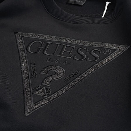 Guess Glitter Kadın Siyah Sweatshirt W5BQ11KC8I1-JBLK