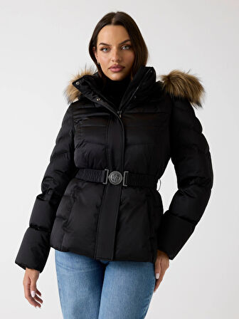 Guess Marina Kadın Siyah Ceket W5BL31W2802-JTMU