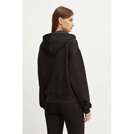 Guess Eco Kadın Siyah Scuba Sweatshirt W4BQ09KAUJ2-JBLK