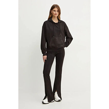 Guess Eco Kadın Siyah Scuba Sweatshirt W4BQ09KAUJ2-JBLK