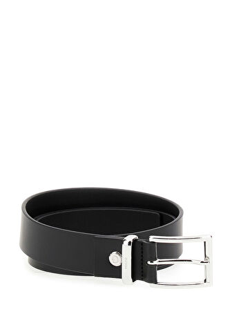 Guess Access Erkek Siyah Ayarlanabilir Deri Kemer BM7839P5430-BLA