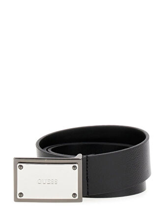 Guess Access Erkek Siyah Ayarlanabilir Deri Kemer BM7846P5440-BSI