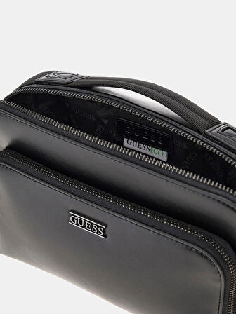 Guess Boston Erkek Siyah Çapraz Askılı Çanta HMBOCAP5439-BLA