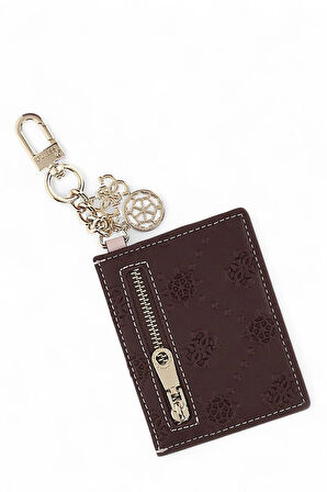 Guess Logo Detaylı Bordo Kadın Kartlık RW1795P5401