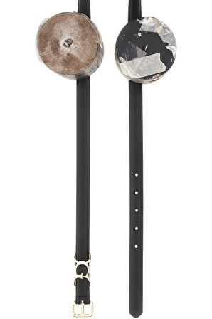 Kadın Harf Aksesuarlı Kemer - Siyah | S