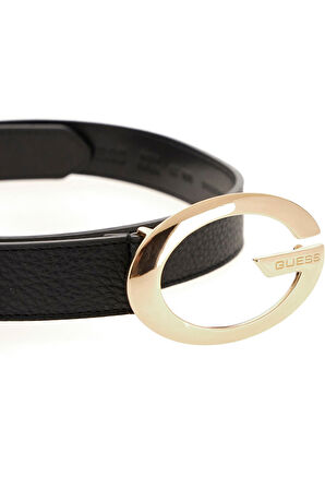 Kadın Harf Tokalı Kemer - Siyah | L