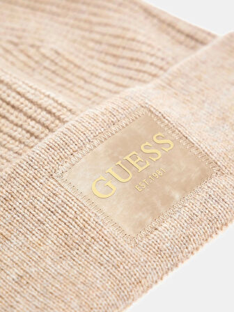 Guess Access Kadın Gri Kaşmir Karışımlı Şapka AW5436POL03-TUP