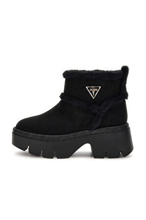 Kadın Bridgete Kürk Astarlı Platform Bot - Siyah | 37