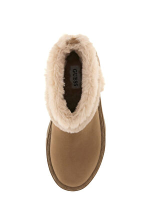 Kadın Bridgete Kürk Astarlı Platform Bot - Natural | 36