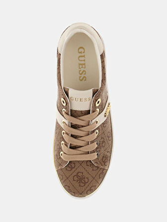 Guess Britz Kadın Bej Sneaker FLFBTZFAL12-BEIGE