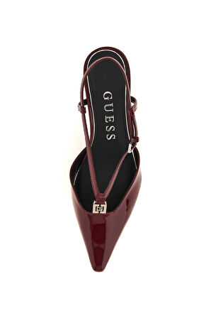 Kadın Desie Rugan Sivri Burunlu Topuklu Ayakkabı - Bordo | 37