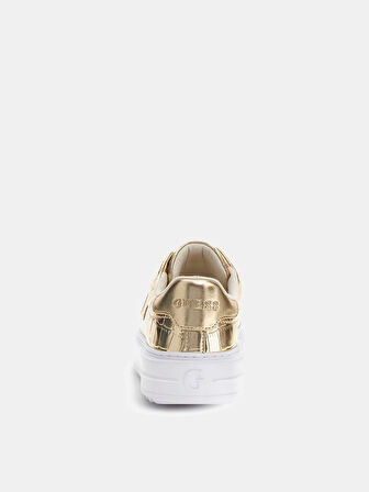 Guess Denesa Kadın Sarı Sneaker FLFD15PEL12-PLATI